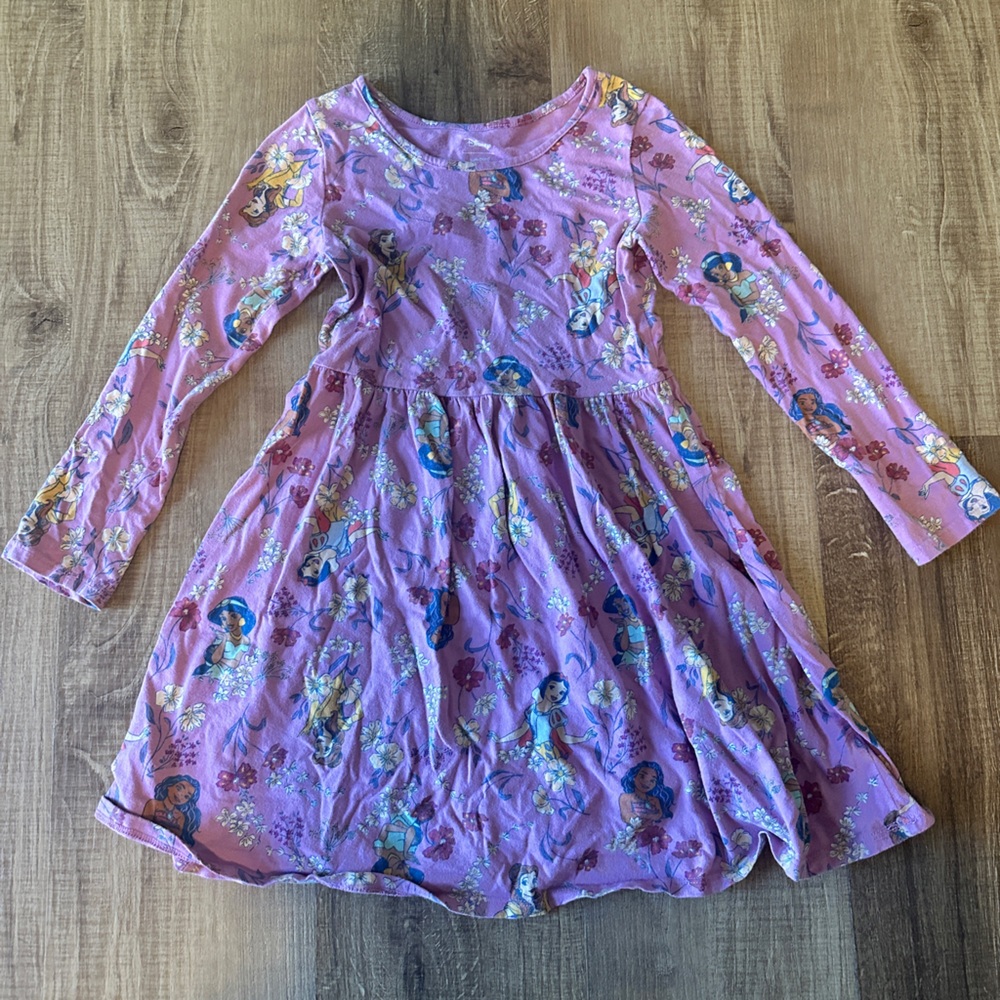 Disney Princess Purple Long‎ Sleeve Dress - Size 5